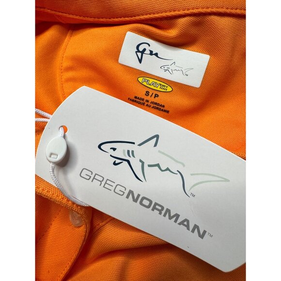 Greg Norman Size Small Orange Golf Sleeveless Collared Tank NWT $50 Stretchy Wom - Picture 4 of 9
